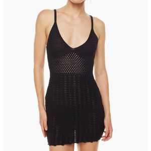 Aritzia Wilfred Evie Mini Dress in Black NWT